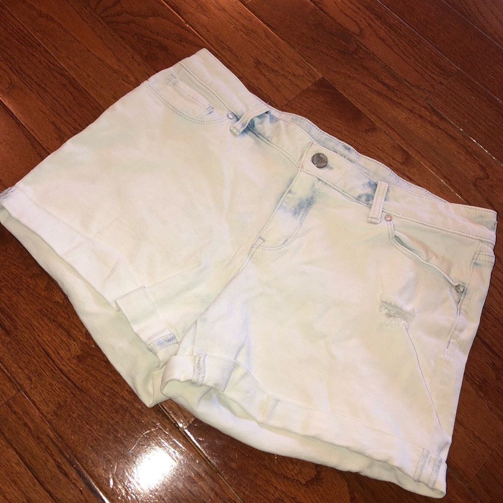 Light Wash Jean Shorts